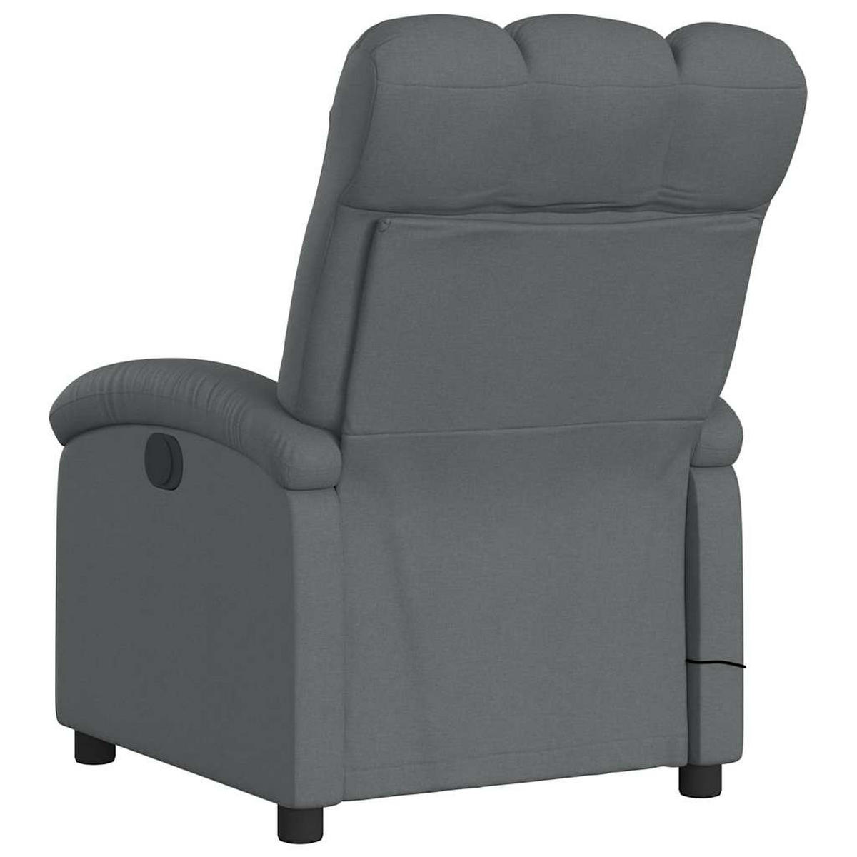 MASSAGESESSEL Dunkelgrau Stoff - Dunkelgrau, Textil (146.5/83.5/70cm) - vidaXL