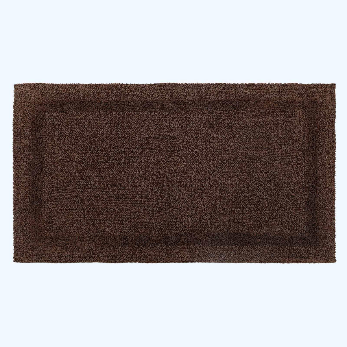BADGARNITUR 2-tlg. Badematte & WC-Vorleger, 100% Baumwolle - Braun, Textil (80/50cm) - Homescapes