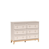 KOMMODE CUNEO 135,5/100/35cm mit 6 Schubladen Türen Kaschmir - Kaschmir, Holzwerkstoff (135.5/100/35cm) - MASSENO