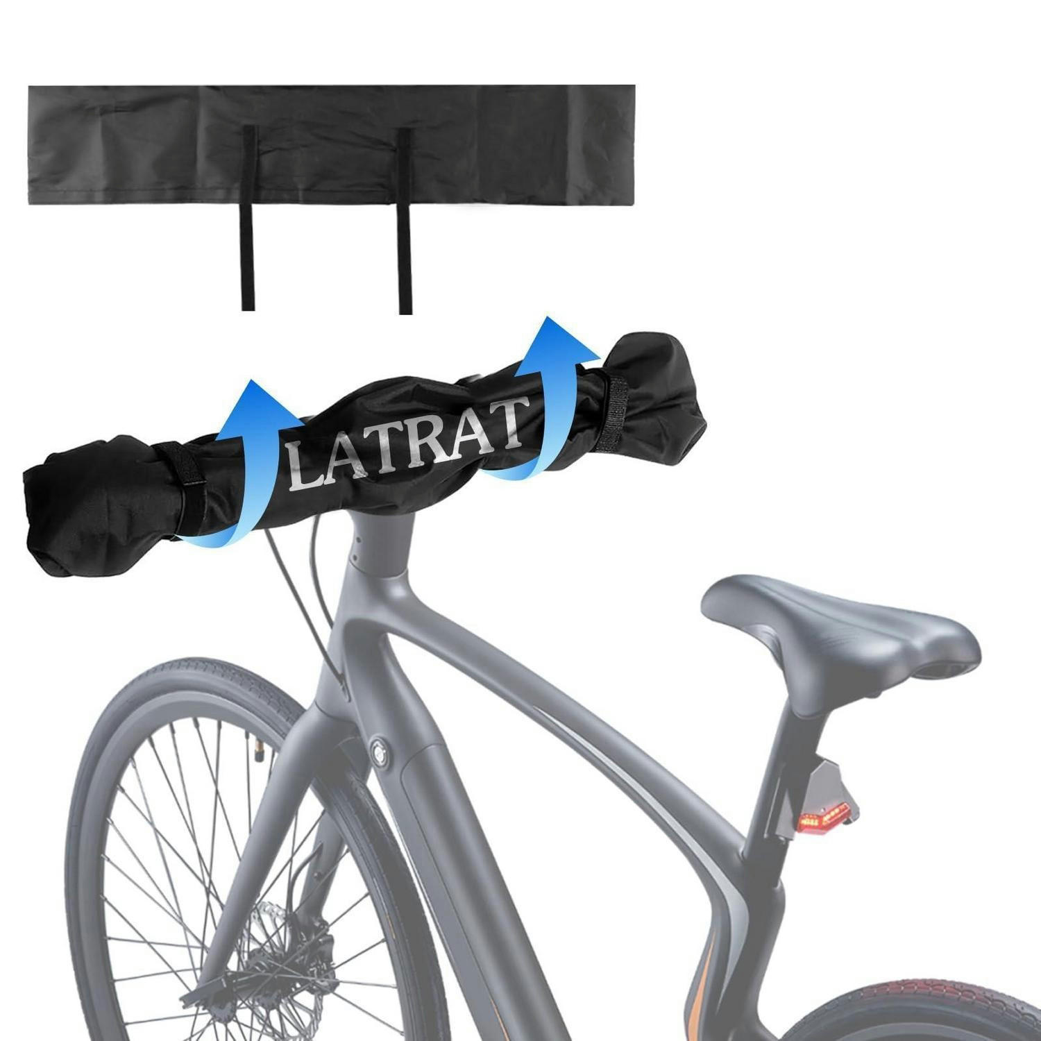LENKERSCHUTZHÜLLE Fahrrad Transportschutz 80 x 17 cm - Schwarz, Kunststoff (17/1/80cm)
