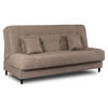 SOFA NEPAL ausziehbar mit Schlaffunktion Beige - Bronzefarben/Braun, Holz/Textil (187/95/87cm) - makarowski meble