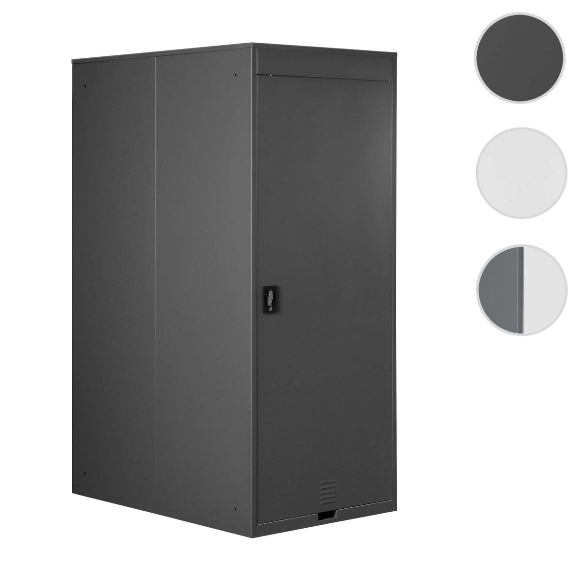 FAHRRADGARAGE rechteckig Anthrazit - Anthrazit, Metall (79/192/122cm) - MCW