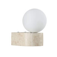 WANDLEUCHTE Oriane, Beige et blanc, 15.5cm - Beige, Stein (10/15.5/12cm) - KOSILUM