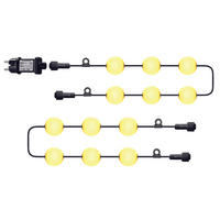 BOLLY-GIRLANDE, 12 Bälle, 11 m - Weiß, Kunststoff (550cm) - Lumisky