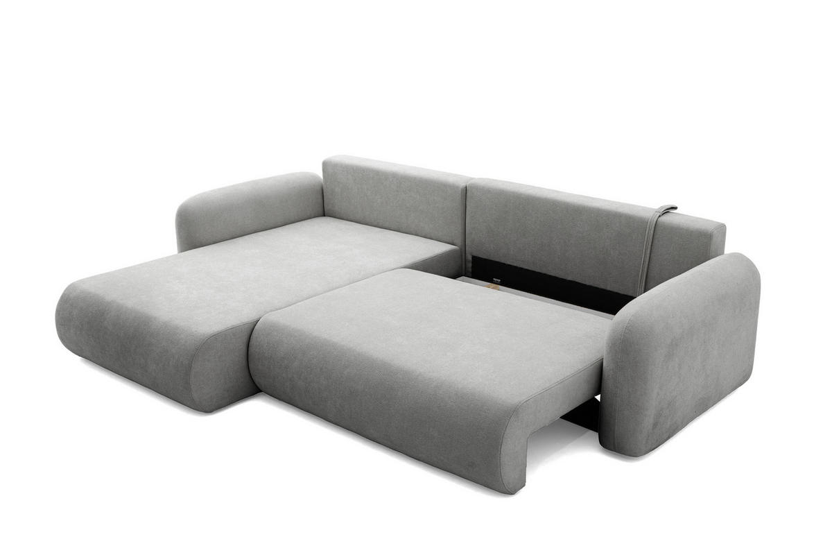 ECKSOFA NEST Universal mit Liegeflache 157x240 cm - Grau, Textil (280/187cm) - Muffo