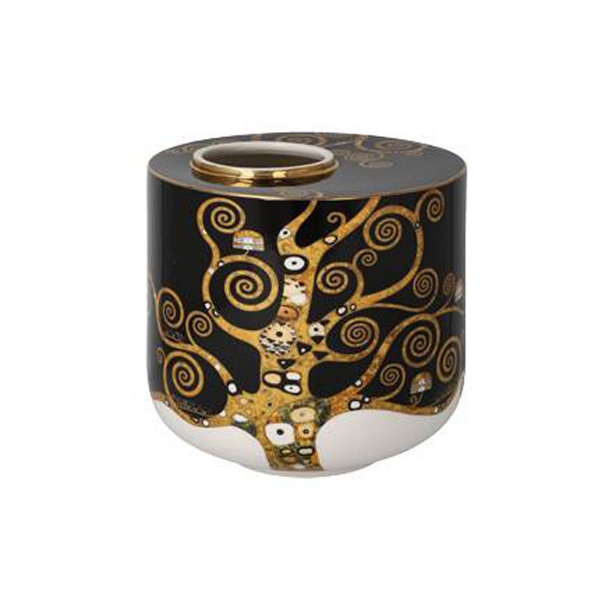 VASE Gustav Klimt - Der Lebensbaum, Bunt, H 16 cm - Multicolor, Keramik (16cm) - Goebel