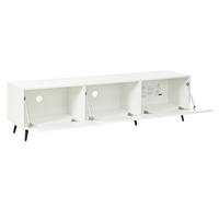 TV-ELEMENT 180/40/48 cm Weiß mit 3 Klapptüren - Weiß, Holz (180/48/40cm) - Oxeza