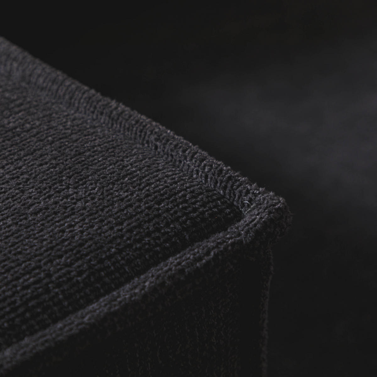 ECKSOFA Ottomane links Geflechtstoff 266x150x80 anthrazit FINN - Anthrazit, Textil (150/266cm) - Massivmoebel24