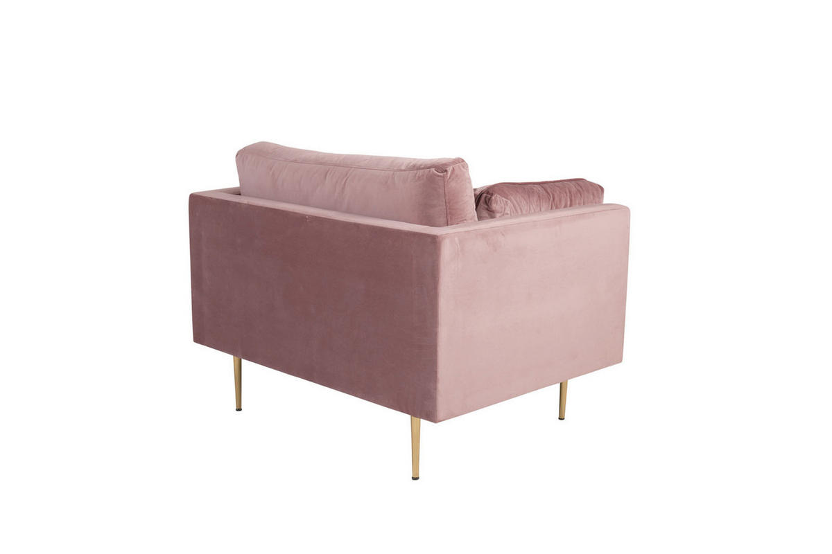 SESSEL Velour staubigpink - Rosa, Holzwerkstoff (110/88/90cm) - ebuy24