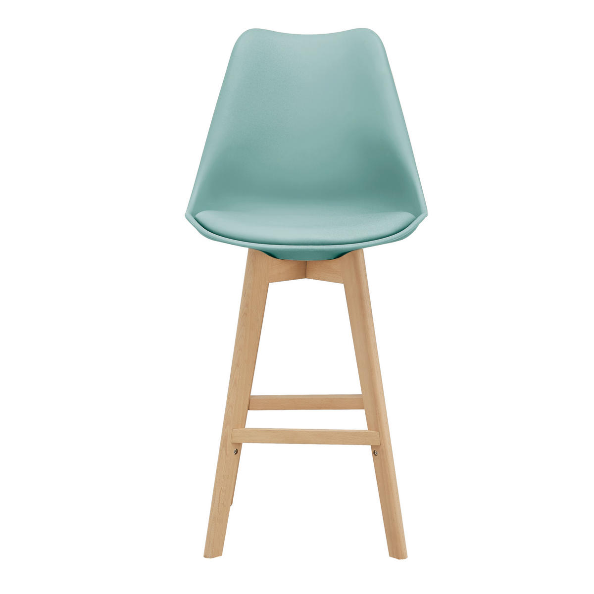 BARSTUHL Lublin 2er-Set - Grün, Holz (48/105/58cm) - [en.casa]