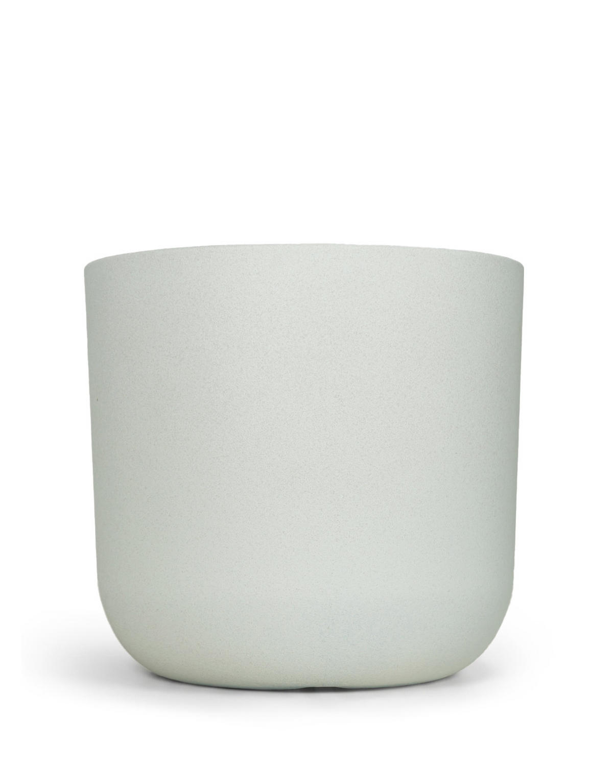 BLUMENTOPF Weiß Ecru ELEGANTE L 44x44x43 cm - Hellgrau, Kunststoff (43cm) - Mazovia