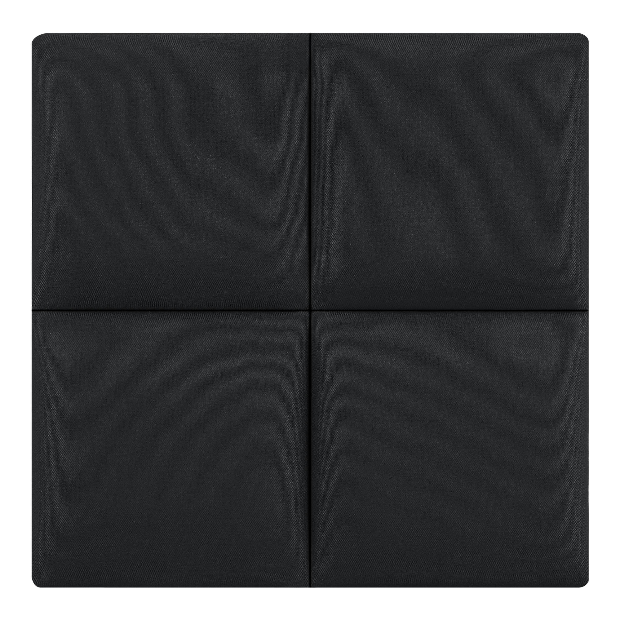 KOPFPOLSTER-SET 4 TLG. Carpino - Schwarz, Textil (3/30/30cm) - [neu.haus]