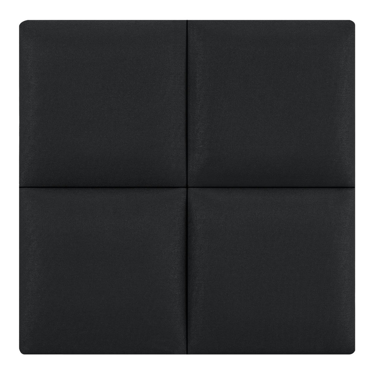 KOPFPOLSTER-SET 4 TLG. Carpino - Schwarz, Textil (3/30/30cm) - [neu.haus]