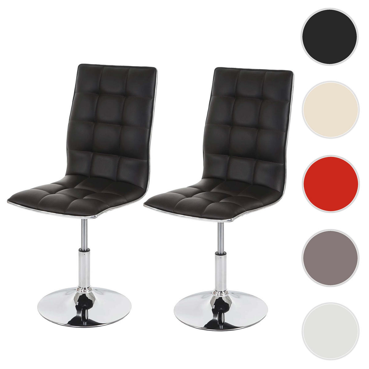 ESSZIMMERSTUHL Braun 2er-Set - Braun, Textil (43/103/54cm) - MCW