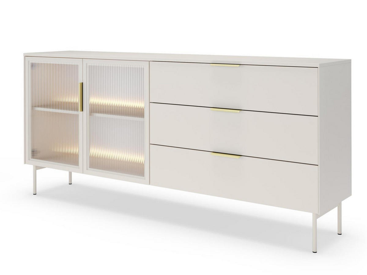 KOMMODE mit Schubladen Kaschmir MARBELA - Kaschmir, Holzwerkstoff (181.3/82/39cm) - Compleo24