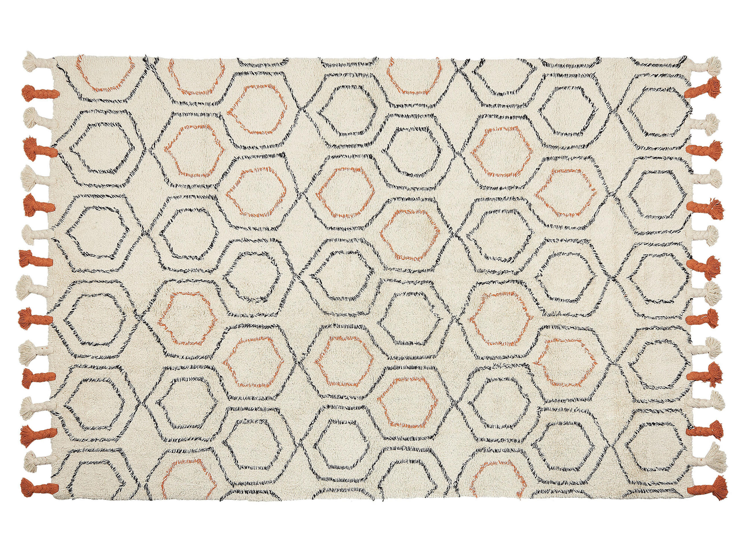KURZFLOR-TEPPICH Hajipur 200/140 cm - Beige, Textil (140/200cm) - Beliani
