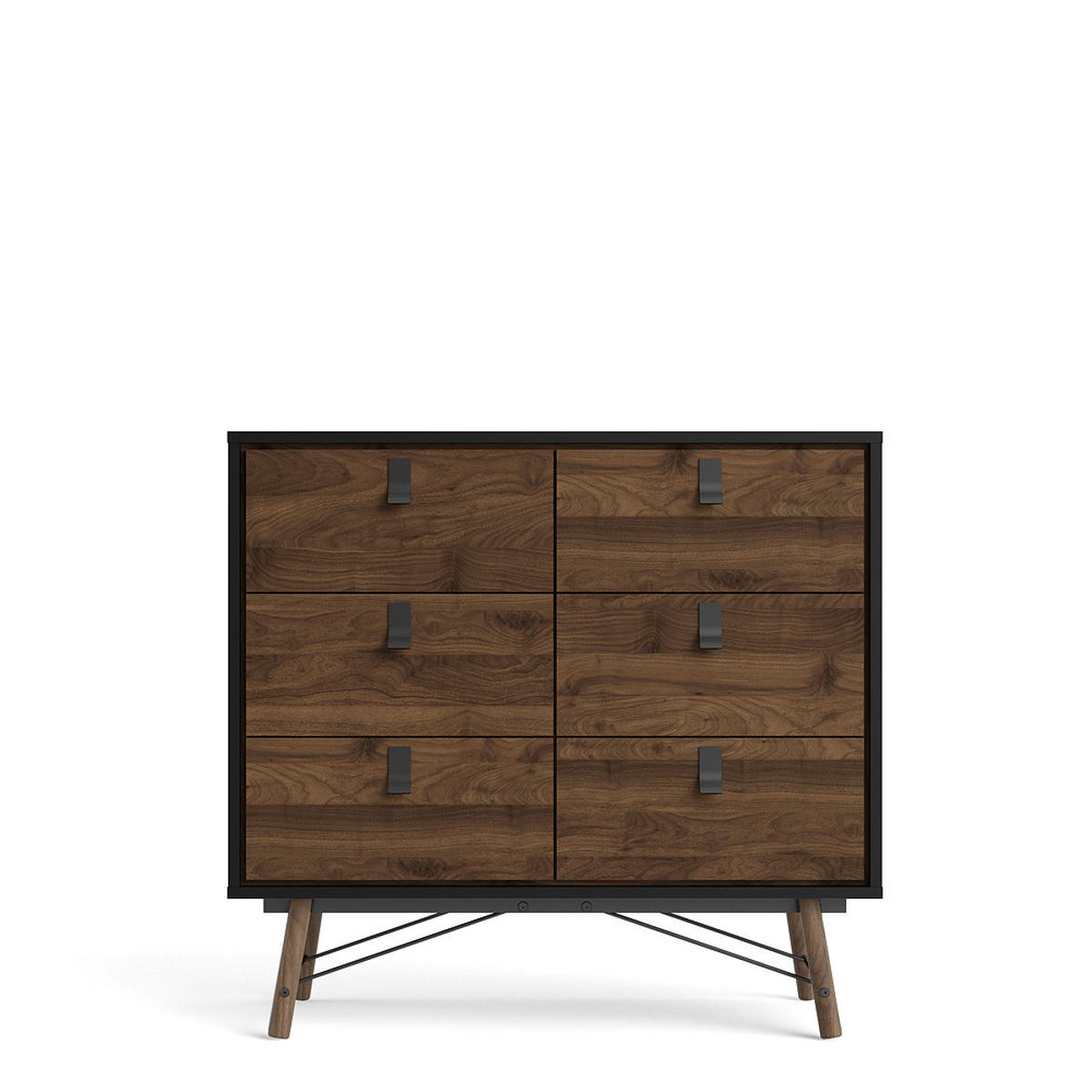 KOMMODE Schwarz - Schwarz, Holzwerkstoff (102/95/40cm) - ebuy24