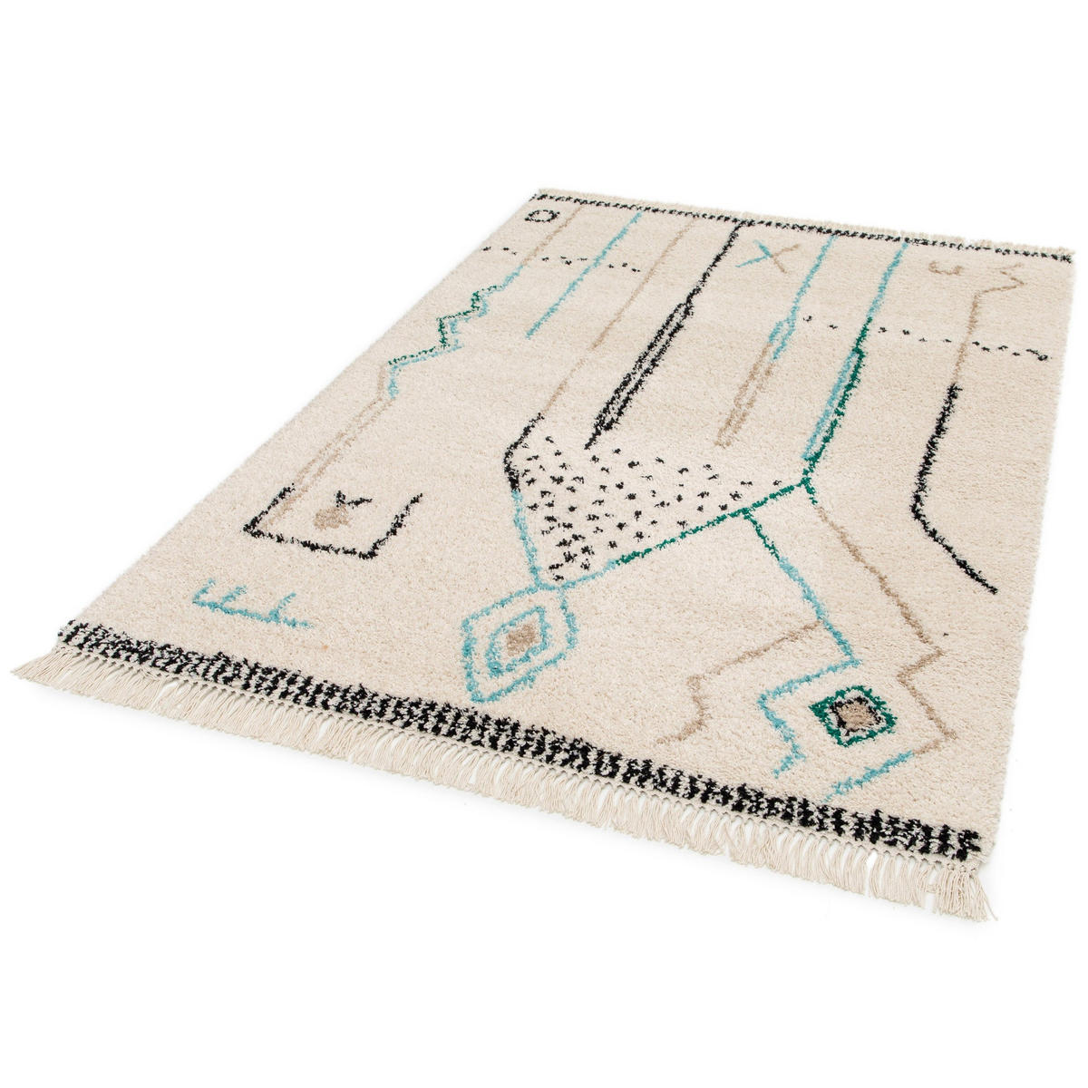 WEICHER Design Teppich im ethnischen Stil mehrfarbig - Multicolor, Textil (160/230cm) - AFK Living