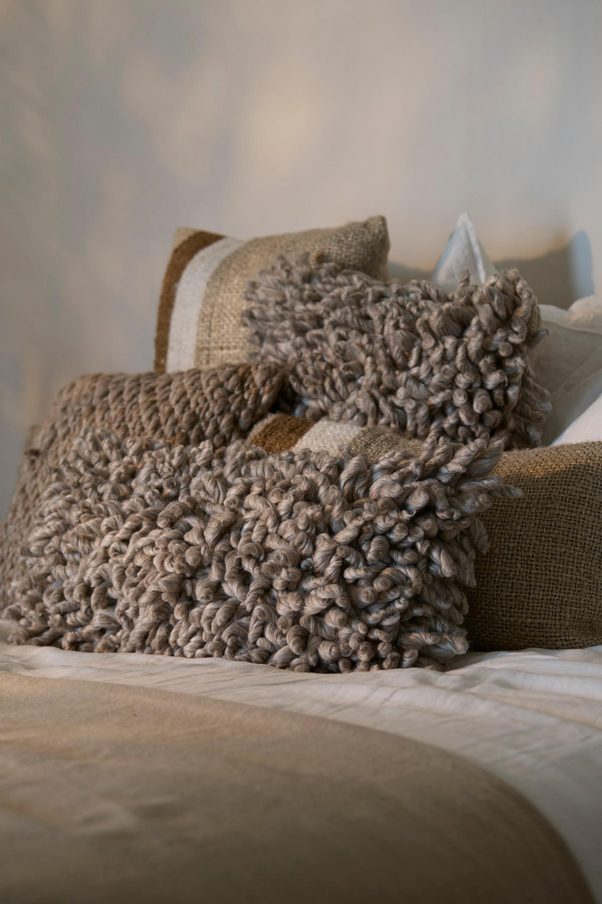 DEKOKISSEN Comallo Grau 60/30/10 cm - Grau, Textil (30/60cm) - Light & Living