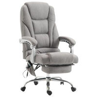 BÜROSTUHL Pacira, Stoff mit Massagefunktion Grau - Grau, Textil/Metall (68/127/64cm) - TPFLiving