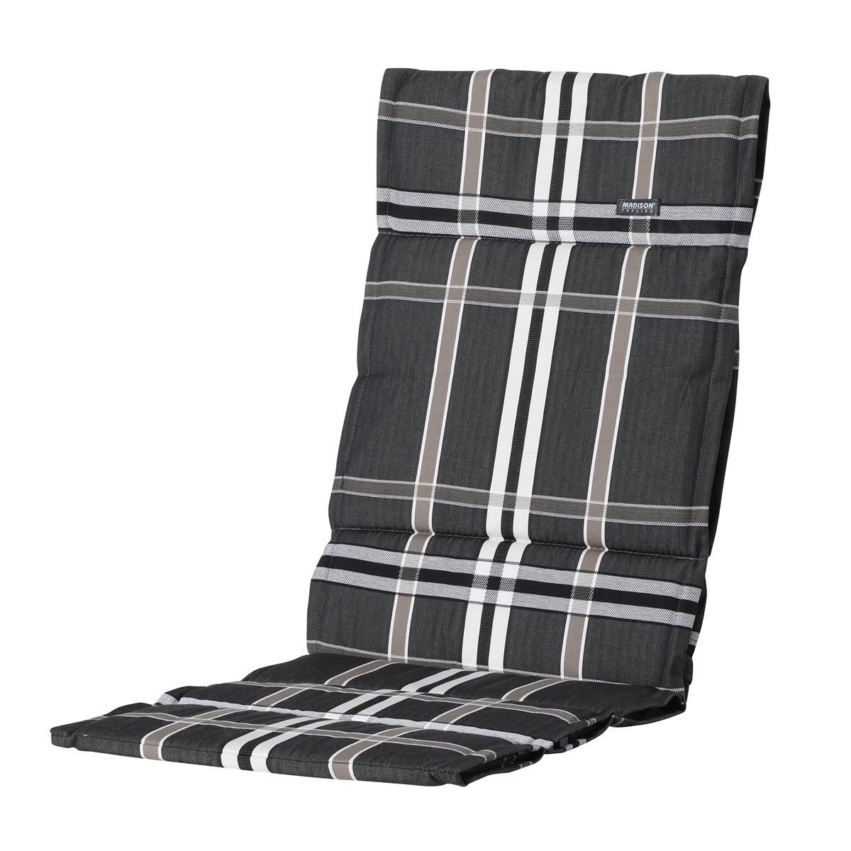 GARTENSTUHLKISSEN Nils 125/50 cm 4er-Set - Taupe, Textil (50/3/125cm) - Madison