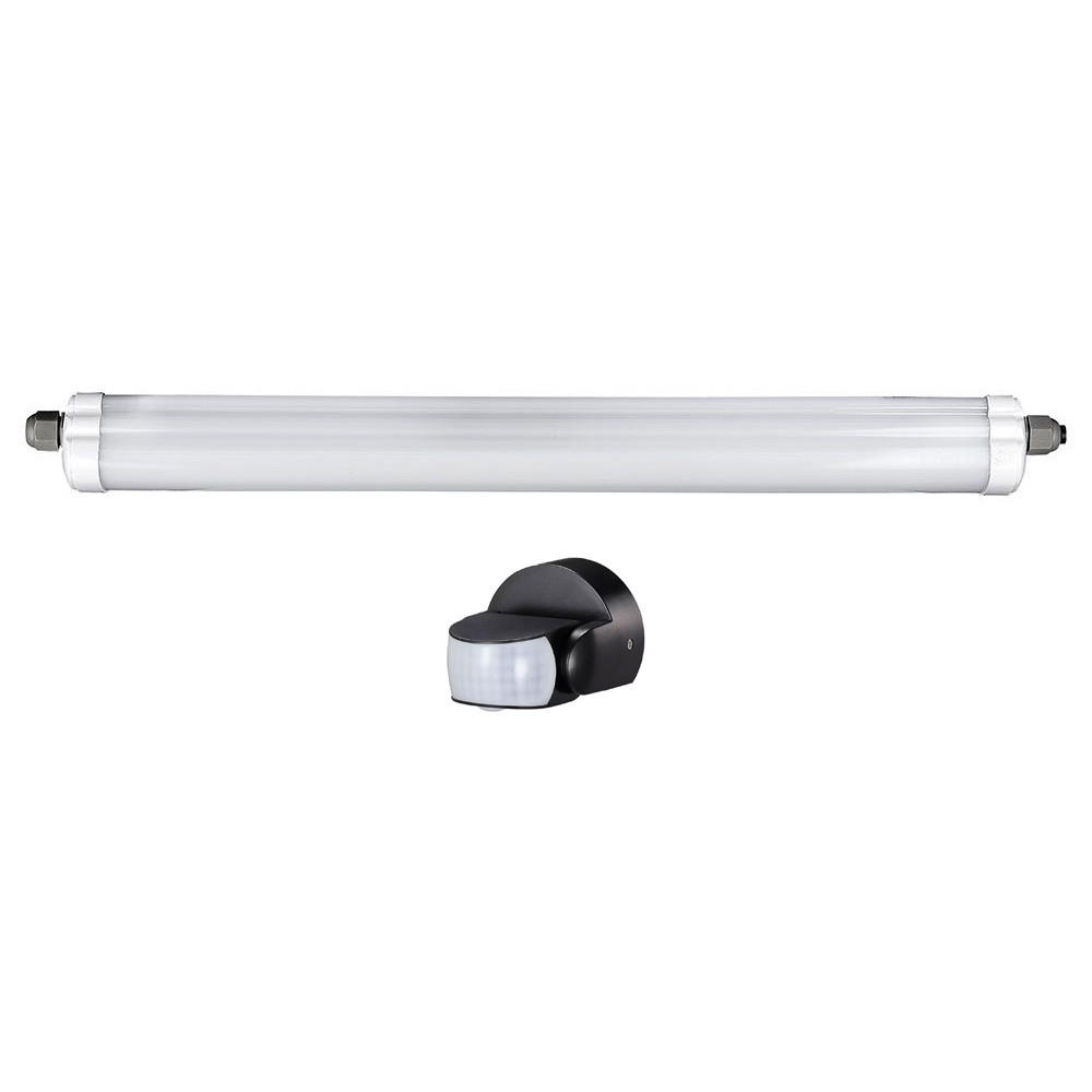 LED DECKENLEUCHTE Grau Kunststoff - Grau, Kunststoff (120/6.5/5.8cm)
