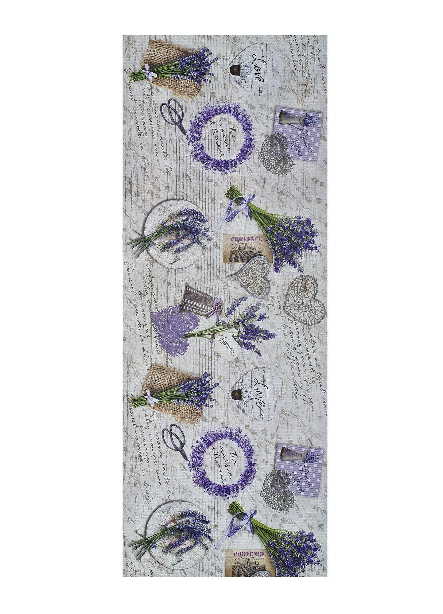 VINYL-KÜCHENTEPPICH Violett Sprinty 52/100 cm - Flieder, Kunststoff/Textil (52/100cm) - Atticgo