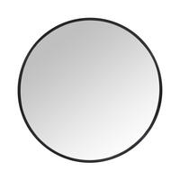 SPIEGEL - Schwarz, Glas/Metall (40/40/3cm) - Relaxdays