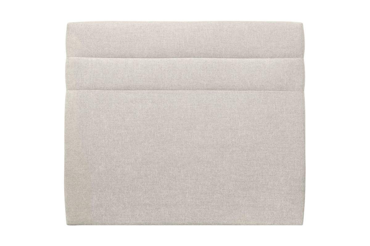 KOPFTEIL Modell Linien – Hellbeiger Stoff 160 cm - Beige, Karton/Holz (160/120/10cm) - Sommeil de Plomb