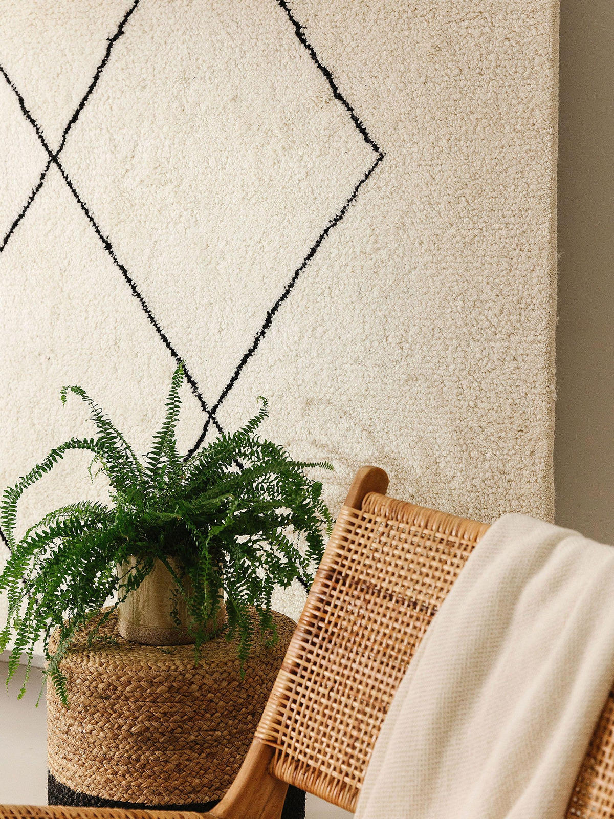 WOLLTEPPICH Berber Cream 160x230 cm - Creme, Textil (160/230cm) - benuta Pure