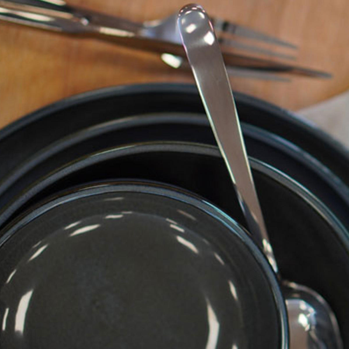 GESCHIRRSET Milano 28-tlg. Blue - Blau, Keramik (41/38/38cm) - Mulex