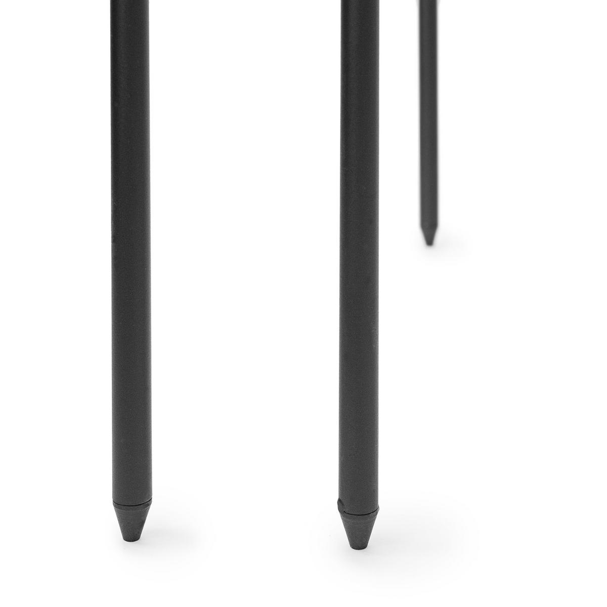 ROSENBOGEN - Schwarz, Metall (137/255/39cm) - Relaxdays