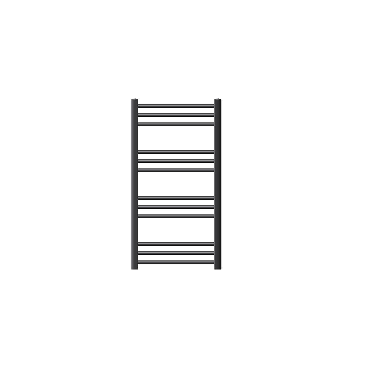 BADHEIZKÖRPER Sahara 500x800 mm Anthrazit gerade mit Seitenanschluss - Anthrazit, Metall (50/80/5cm) - LuxeBath