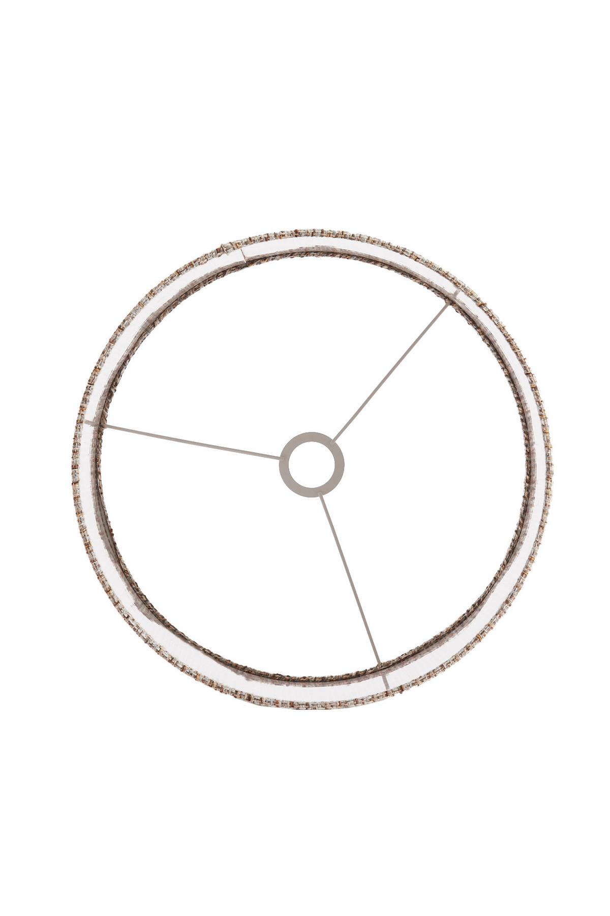LAMPENSCHIRM Okavi Braun 40/40/30 cm - Braun, Textil (40/40/30cm) - Light & Living
