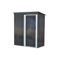 SCHREBERGARTENHAUS - 153 cm x 77 cm - metall - anthrazitgrau Biron - Anthrazit, Metall (153/168/77cm) - Vente-Unique