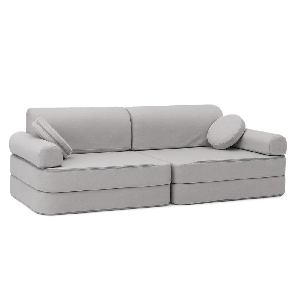 MODULSOFA FüR KINDER, Outzy, grau - Grau, Textil (160/24/24cm) - MeowBaby