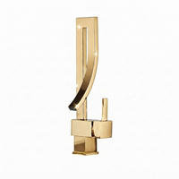 BADEZIMMERARMATUR, 350 mm hoch, gold - Goldfarben, Metall (42/12.5/14.5cm) - Vallsero