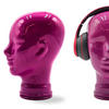 KOPFHÖRERSTÄNDER DYLAN Glas OP2 pink - Pink, Glas (21/29/21cm) - DESIGN DELIGHTS