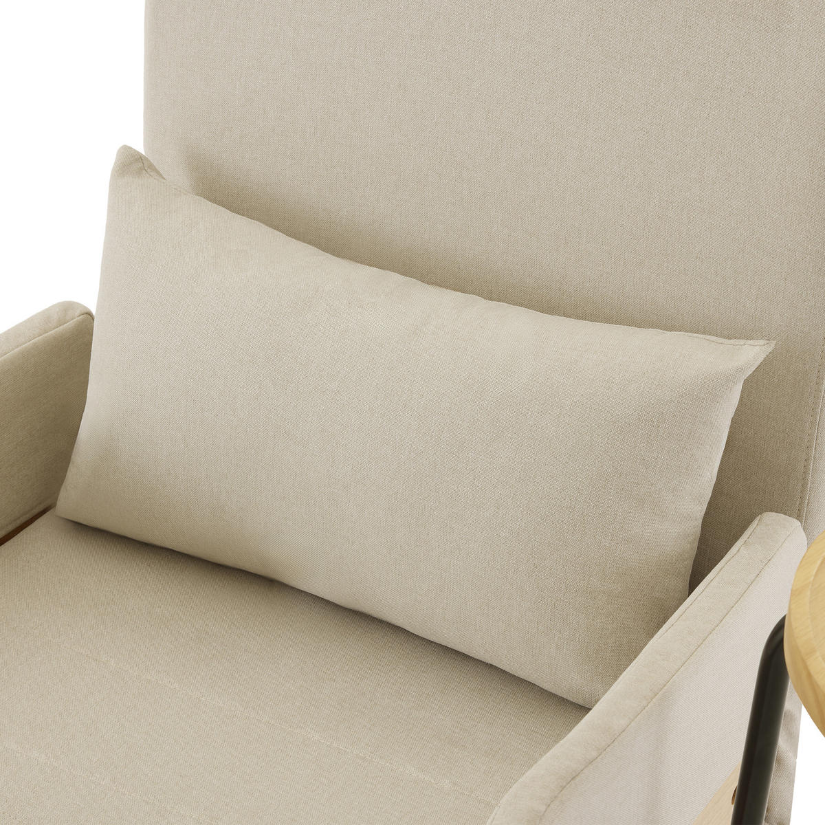 SOFABETT 74,5/66/88 cm Beige - Beige, Textil (66/88/74.5cm)