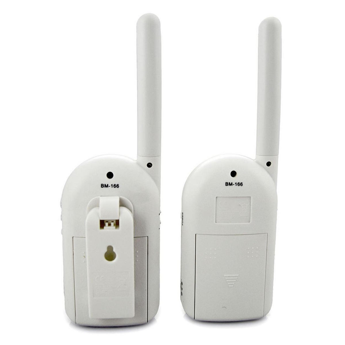 BABYPHONE Maternal Instinct grau bis 1,3 km Reichweite, Empfänger mit Gürtelclip - Grau, Kunststoff - Moni