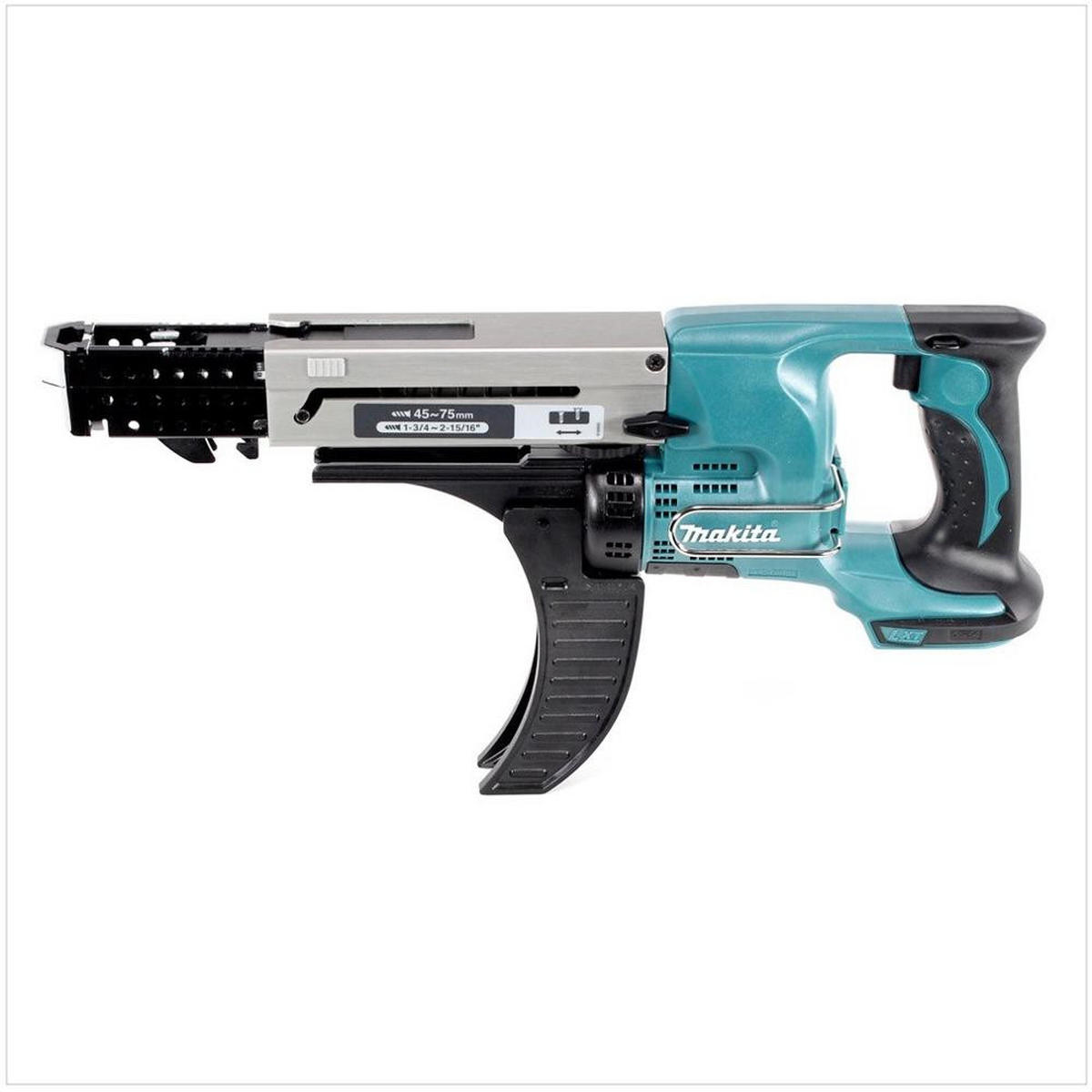 MAKITA DFR 750 Z Akku Magazinschrauber 18V 45-75mm Solo - ohne Akku, ohne Ladegerät - Multicolor, Kunststoff (47/85/9cm) - Makita