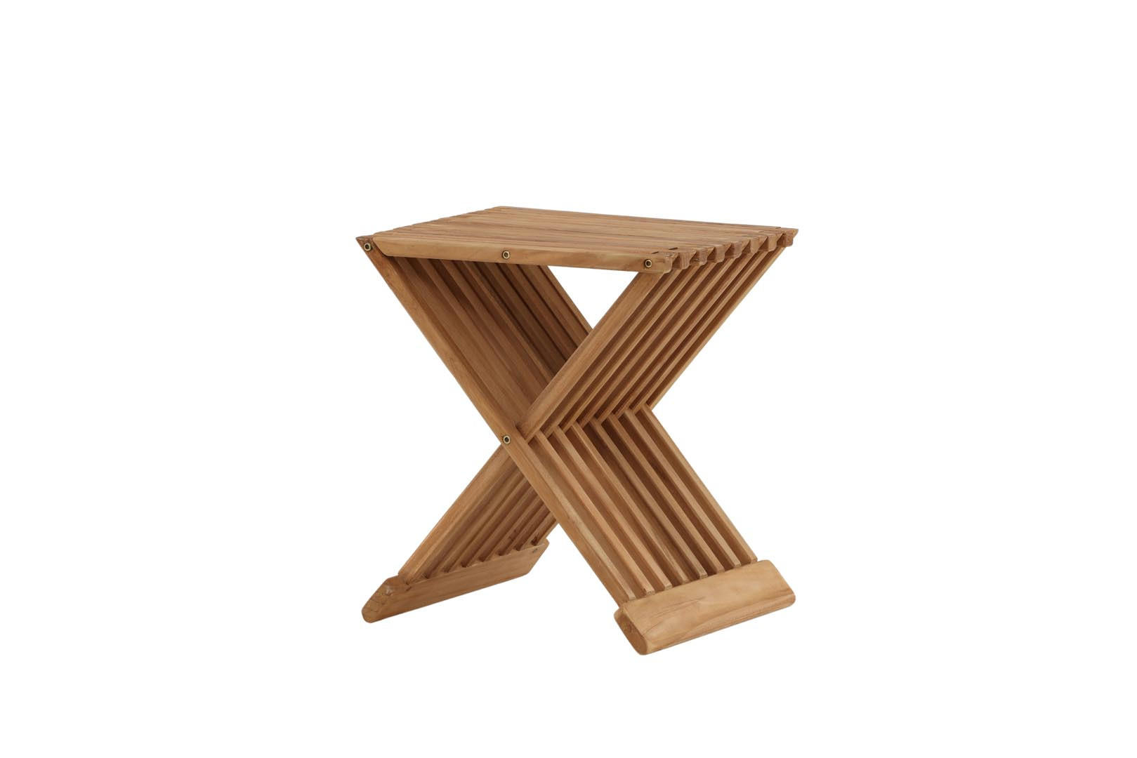 GARTENTISCH Teak Dekor - Teakfarben, Holzwerkstoff (39/37/43cm) - ebuy24
