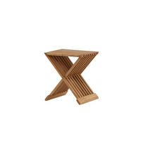 GARTENTISCH Teak Dekor - Teakfarben, Holzwerkstoff (39/37/43cm) - ebuy24