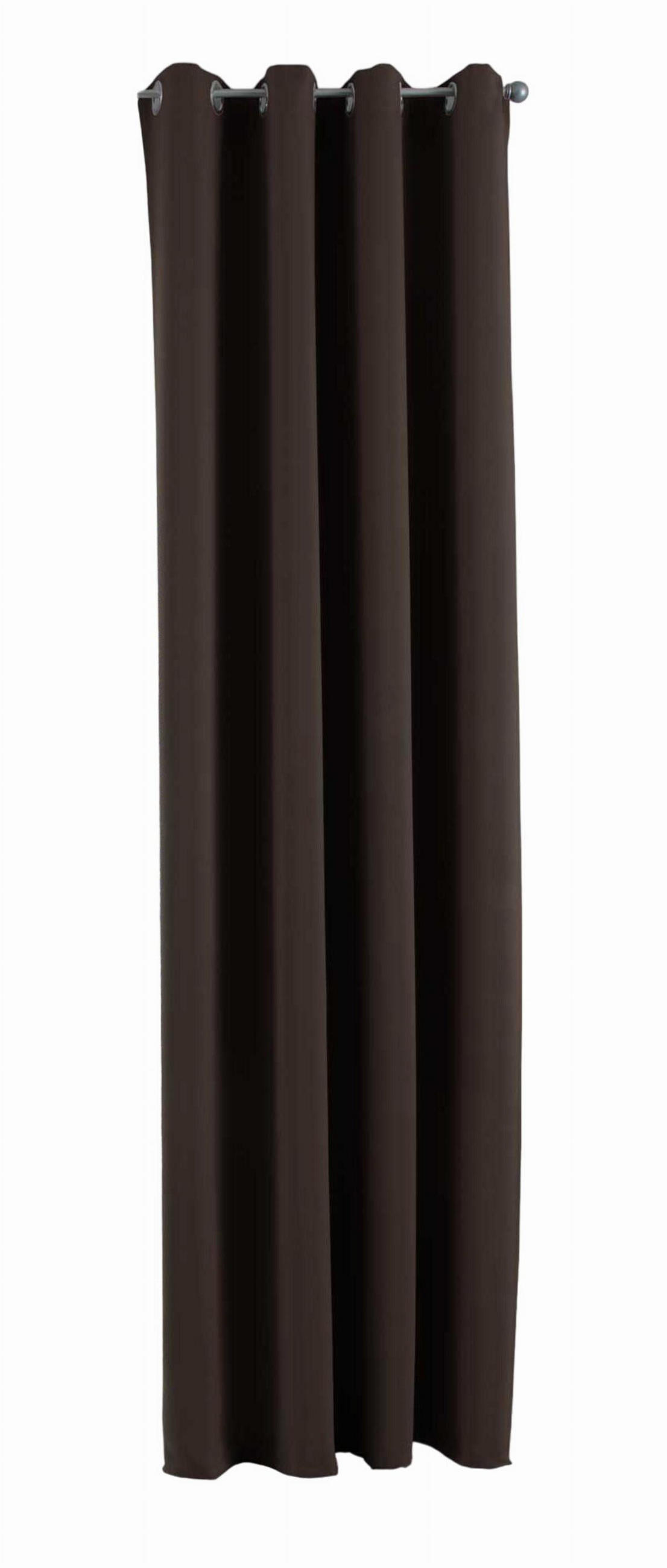 VORHANG »NEW YORK« HxB 245x140 cm Braun - Braun, Textil (140/245cm) - Gardinenbox