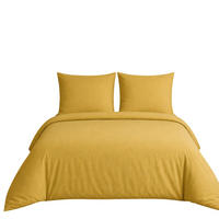 BETTWÄSCHE 3-teilig 200/200 cm UNI GELB - Gelb, Textil (200/200cm) - ROLFNERS