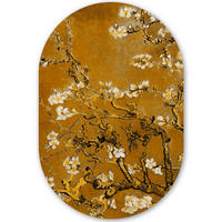 WANDBILD Mandelblüte - Kunst - Van Gogh - Gold 60x90 cm - Wengefarben, Kunststoff (60/90cm) - MuchoWow