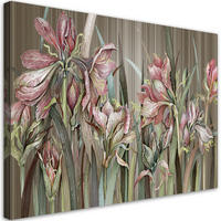 WANDBILD iris blumen - Braun, Textil (60/40cm) - Feeby