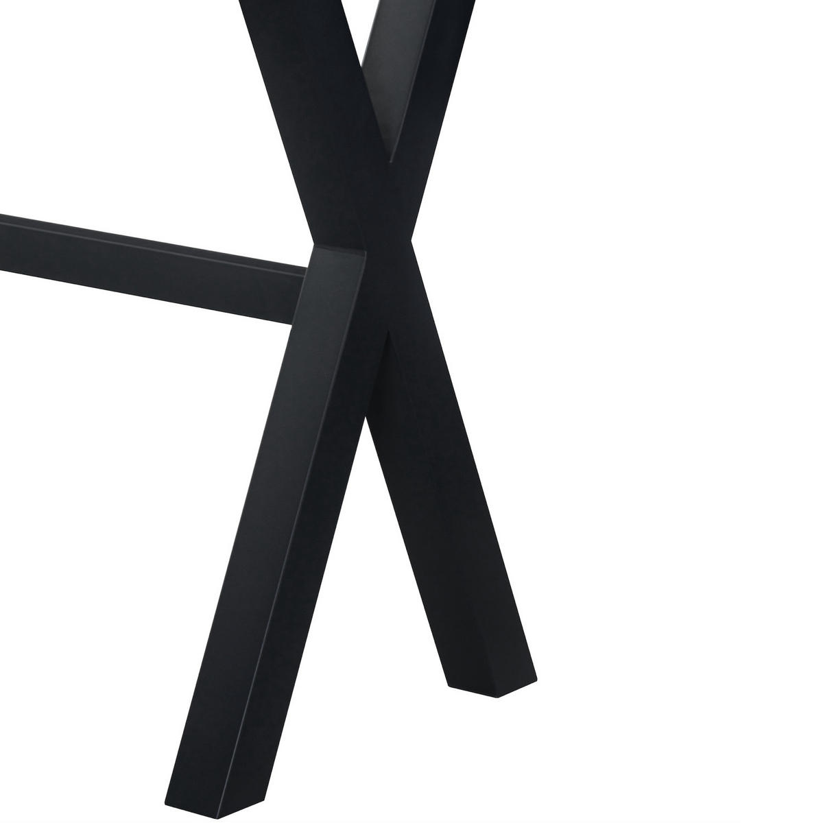 BARTISCH ARNE 120/60/105 cm - Anthrazit/Schwarz, Holzwerkstoff/Metall (60/120/105cm) - DUBI Möbel