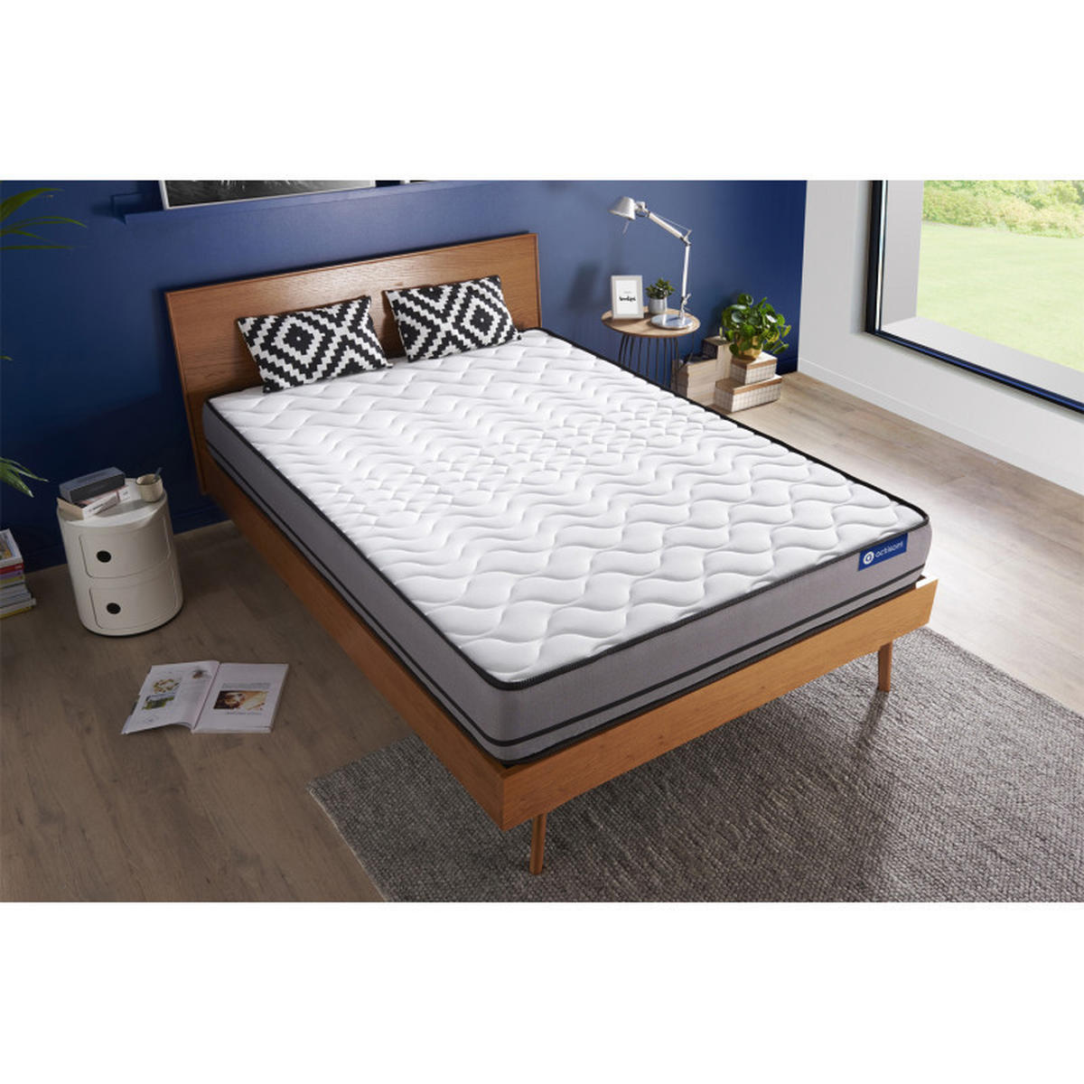 MATRATZE Actiflex night Taschenfederkern 120 x 220 cm h4 - Weiß, Textil (120/220cm) - ACTISOM