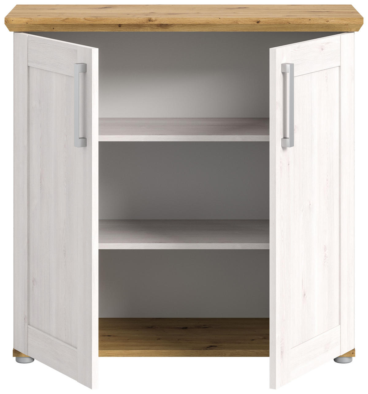 KOMMODE Verona in Sibiu Lärche Nachbildung und Artisan Eiche Nachbildung B/H/T: 95x92x39 cm - Lärchefarben, Holzwerkstoff (90/88/37cm)